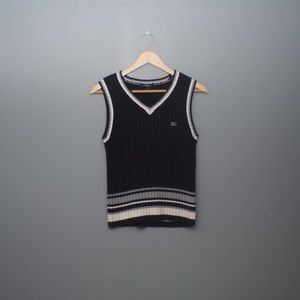 Vintage Women’s Burberry rib knit vest